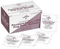 Medline - MDS093917 - Povidone Iodine 10% USP, Prep Pad (100 count)