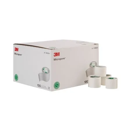 3M - 1530S-1 - Micropore Medical Tape Micropore White 1 Inch X 1 1/2 Yard Paper NonSterile