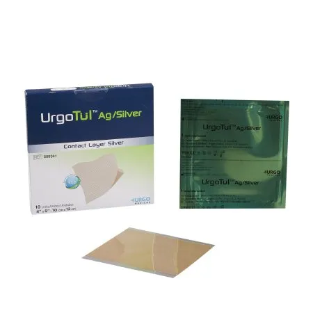Urgo Medical North America - 509341 - UrgoTulAG/Silver Silver Wound Contact Layer Dressing UrgoTulAG/Silver 4 X 5 Inch Rectangle Sterile