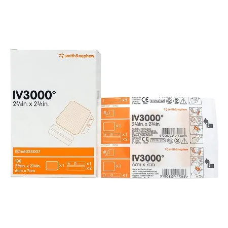 Smith & Nephew - IV3000 - From: 66000712 To: 66801070 -  I.V. Dressing  REATIC Film 2 3/8 X 2 3/8 Inch Sterile