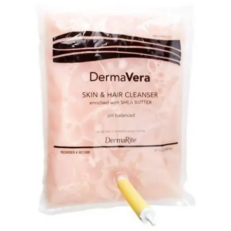 DermaRite  - DermaVera - 0013BB - Industries  Shampoo and Body Wash  800 mL Dispenser Refill Bag Scented