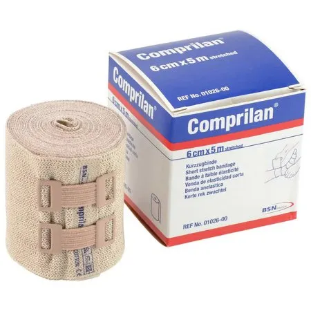 BSN Medical - Comprilan - 01026000 -  Compression Bandage  2 2/5 Inch X 5 1/2 Yard Clip Detached Closure Tan NonSterile Standard Compression