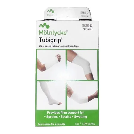 MOLNLYCKE HEALTH CARE - Tubigrip - 1522 - Molnlycke  Elastic Tubular Support Bandage  3 Inch X 1 Yard Large Arm / Medium Ankle / Small Knee Pull On Natural NonSterile Size D Standard Compression