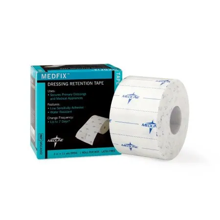 Medline - MSC4002 - Industries Medfix Dressing Retention Tape (Sheet) 2" W x 11 yds. L, Latex free, Non woven Fabric, Adhesive, Low sensitivity, Flexible