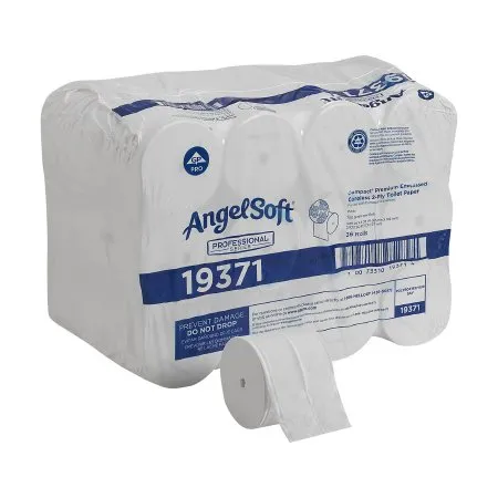 Georgia-Pacific Consumer - Angel Soft Professional Series Compact - From: 19371 To: 19378 - Georgia Pacific Compact Toilet Tissue Compact White 2 Ply Standard Size Coreless Roll 1500 Sheets 3 4/5 X 4 1/20 Inch