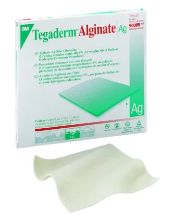 3M - 90305 - Tegaderm Alginate Ag Silver Alginate Dressing Tegaderm Alginate Ag 6 X 6 Inch Square Sterile