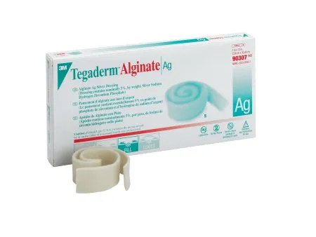 3M - 90307 - Tegaderm Alginate Ag Silver Alginate Dressing Tegaderm Alginate Ag 1 X 12 Inch Rope Sterile