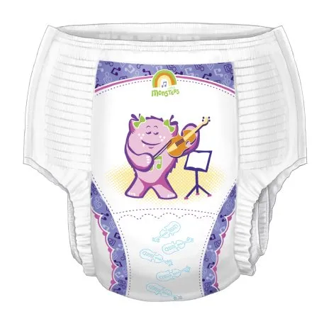 Cardinal - Curity - 70065GA -  Female Youth Training Pants  Pull On with Tear Away Seams X Large Disposable Heavy Absorbency