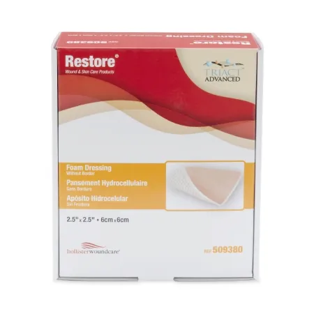 Urgo Medical North America - Restore - From: 509380 To: 509382 -  Foam Dressing  4 X 4 Inch Without Border Film Backing Nonadhesive Square Sterile