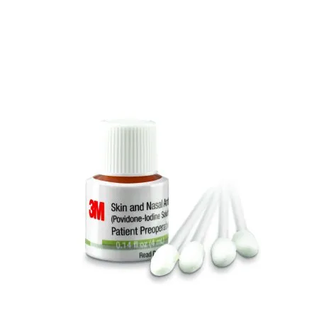 3M - 192401 - Skin and Nasal Antiseptic 4 mL Bottle 5% Strength Povidone Iodine NonSterile