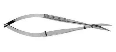 V. Mueller - OP5669 - Tenotomy Scissors V. Mueller Westcott 4-1/8 Inch Length Surgical Grade Stainless Steel NonSterile Wide Thumb Handle Slightly Curved Blunt Tip / Blunt Tip