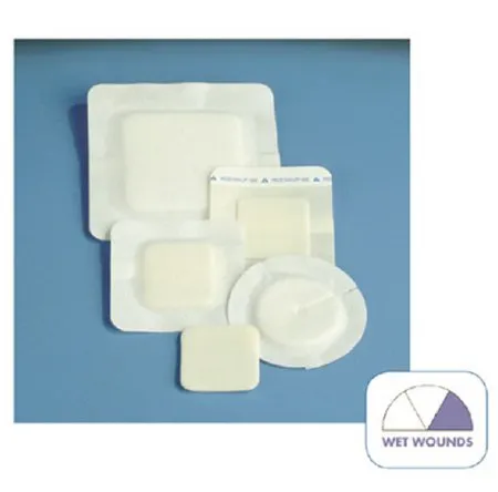 Deroyal - Polyderm Border - 46-908 -  Foam Dressing  4 Inch Diameter With Border Without Film Backing Nonadhesive Fenestrated Round Sterile