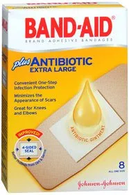 J&J - Band-Aid - 38137005567 - Adhesive Strip Band-Aid 1-3/4 X 4 Inch Plastic Rectangle Tan Sterile