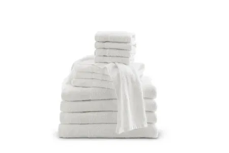 Medline - MDTHT3C26R - Hand Towel 16 X 27 Inch Cotton White Reusable