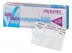SPS Medical Supply - Sure-Check - SCXX2 - Sure Check Sterilization Pouch Sure Check Ethylene Oxide (EO) Gas / Steam 2 1/4 X 4 Inch Transparent Self Seal Film