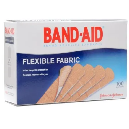 McKesson - 1241116 - Adhesive Strip Band-Aid&reg; Fabric Rec gle Sterile