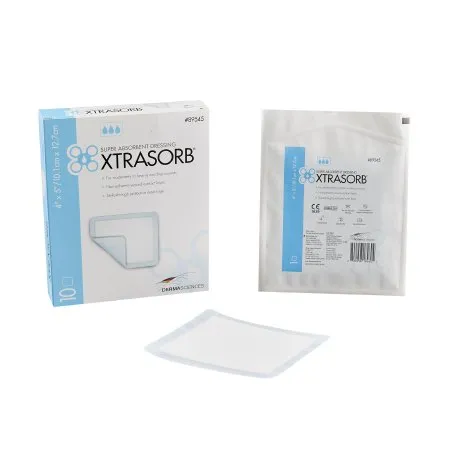 Gentell - 89545 - Xtrasorb Classic Super Absorbent Dressing Xtrasorb Classic Nonadhesive 4 X 5 Inch Rectangle