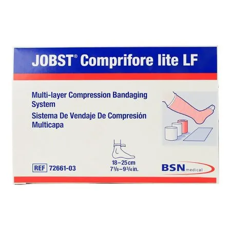 BSN Medical - JOBST Comprifore lite LF - 7266103 - 3 Layer Compression Bandage System JOBST Comprifore lite LF No Closure Tan / White NonSterile 40 mmHg