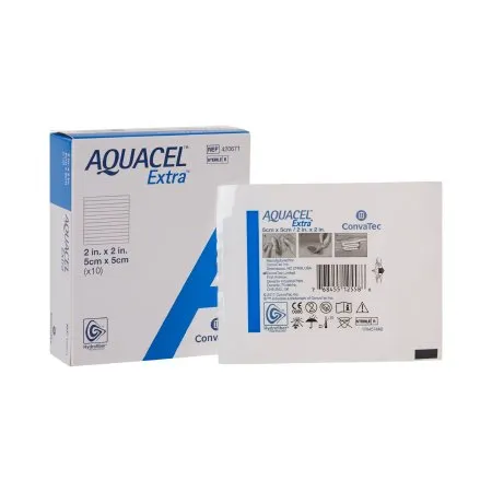 Convatec - Aquacel Extra - 420671 -  Hydrofiber Dressing  2 X 2 Inch Square