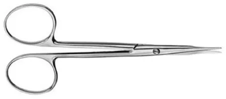 V. Mueller - OP5680 - Tenotomy Scissors Stevens 4 Inch Length Surgical Grade Stainless Steel NonSterile Finger Ring Handle Straight Blunt Tip / Blunt Tip