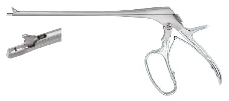 Integra Lifesciences - Miltex - 301445WL - Biopsy Forceps Miltex Townsend 7-3/4 Inch Length Or Grade German Stainless Steel Nonsterile W/lock Pistol Grip Handle With Spring Straight 2 X 4 Mm Mini Bite With Single Tooth On Lower Jaw