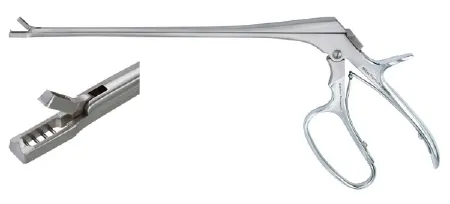 Integra Lifesciences - Miltex - 301464WL - Biopsy Forceps Miltex Tischler-kevorkian 7-3/4 Inch Length Or Grade German Stainless Steel Nonsterile W/lock Pistol Grip Handle With Spring 3 X 9.5 Rectangular Bite With Single Tooth On Lower Jaw