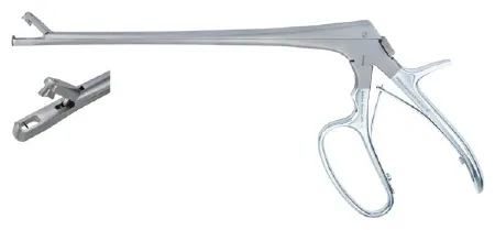 Integra Lifesciences - MeisterHand - MH301442WL - Biopsy Forceps Meisterhand Tischler 8 Inch Length Surgical Grade German Stainless Steel Nonsterile W/lock Pistol Grip Handle With Spring Straight 3 X 7 Mm Oblong Bite With Single Tooth Jaws