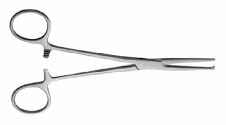 V. Mueller - BR Surgical - SA2800 -  Artery Forceps  Ochsner 6 1/4 Inch Length Mid Grade Stainless Steel NonSterile Ratchet Lock Finger Ring Handle Straight 1 X 2 Teeth