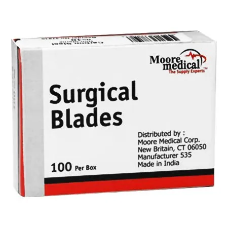 McKesson - SS #15 NS - Surgical Blade McKesson Stainless Steel No. 15 NonSterile Disposable Individually Wrapped