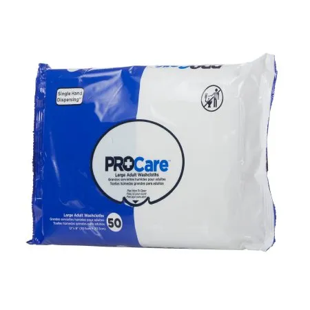 First Quality - ProCare - CRW-050 -  Personal Wipe  Soft Pack Aloe / Vitamin E Scented 50 Count