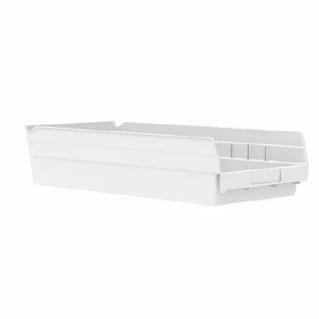 Akro-Mils - 30158WHITE - Shelf Bin White Industrial Grade Polymers 4 X 8-3/8 X 17-7/8 Inch