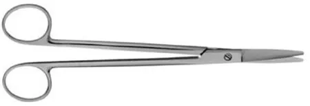 V. Mueller - RH1663 - Facelift Scissors Gorney 7 1/4 Inch Length Surgical Grade Stainless Steel NonSterile Finger Ring Handle Straight Blunt Tip / Blunt Tip