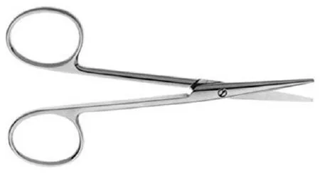 V. Mueller - OA5720 - Strabismus Scissors Knapp 4 Inch Length Surgical Grade Straight Blunt Tip / Blunt Tip