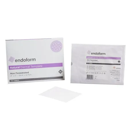 Aroa Biosurgery - From: 529313 To: 529314 - Endoform Natural Dermal Template Collagen Dressing Endoform Natural Dermal Template 4 X 5 Inch Rectangle