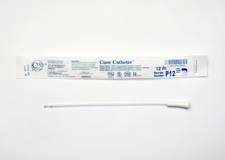 Convatec Cure Medical - Cure Catheter - P12 - Cure Medical  Urethral Catheter  Straight Tip Uncoated PVC 12 Fr. 10 Inch
