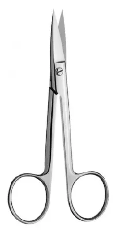 V. Mueller - SU1781 - Operating Scissors Mayo 5 1/2 Inch Length Surgical Grade Stainless Steel NonSterile Finger Ring Handle Straight Sharp Tip / Sharp Tip
