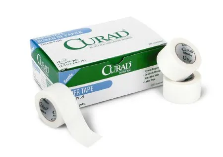 Medline - Curad - NON270001 -  Medical Tape  White 1 Inch X 10 Yard Paper NonSterile
