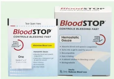 Lifescience Plus - From: BS-09 To: BSIX-27 - BloodSTOP iX Hemostatic Dressing BloodSTOP iX