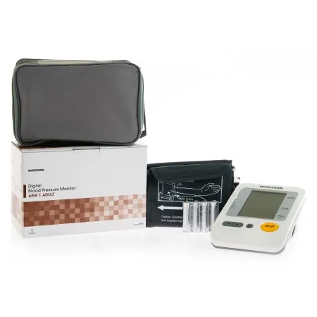 McKesson - 1991 - Brand Home Automatic Digital Blood Pressure Monitor Brand Medium Nylon 23 40 cm Desk Model