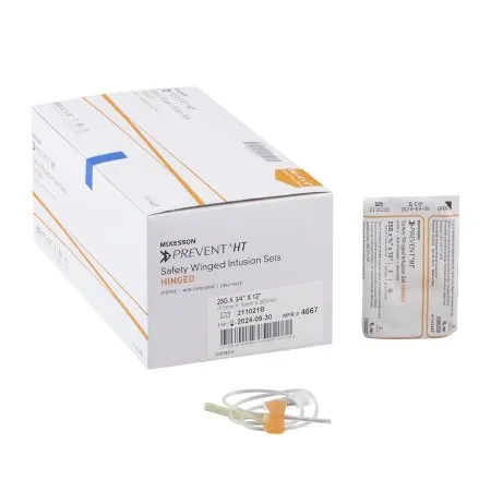 McKesson - 4667 - Prevent Infusion Set Prevent 25 Gauge 3/4 Inch 12 Inch Tubing Without Port
