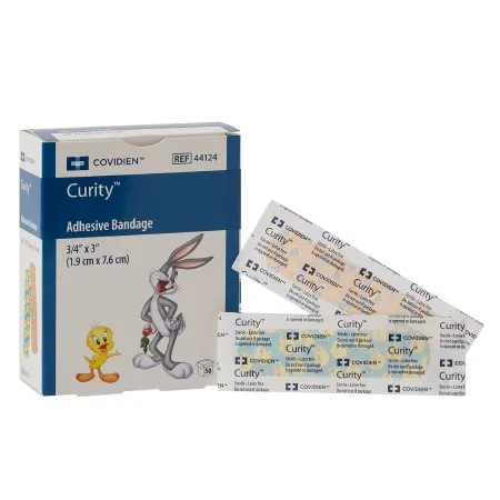 Cardinal - Curity - From: 44124 To: 44127 -  Adhesive Strip  3/4 X 3 Inch Plastic Rectangle Kid Design (Assorted Looney Tunes) Sterile