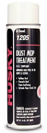 Canberra - Husky 1205 Dust Mop Treatment - HSK-1205-67 - Floor Cleaner Husky 1205 Dust Mop Treatment Aerosol 14 oz. Can Unscented