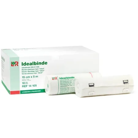 Patterson medical - Idealbinde - 559775 - Compression Bandage Idealbinde 6 Inch X 5 Yard Clip Detached Closure White NonSterile High Compression