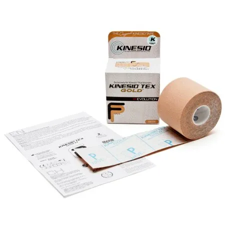 KMS - Kinesio Tex Gold FP - GKT15024FP -  Kinesiology Tape  Beige 2 Inch X 5 1/2 Yard Cotton NonSterile