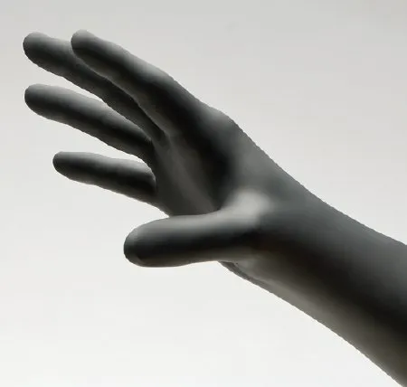 Innovative - NitriDerm Ultra Black - 187350 - Exam Glove NitriDerm Ultra Black X-Large NonSterile Nitrile Standard Cuff Length Textured Fingertips Black Chemo Tested / Fentanyl Tested