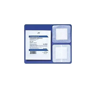 Gentell - Compdress - 89044 - Adhesive Dressing Compdress 4 X 4 Inch Gauze Square White Sterile
