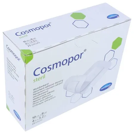 Hartmann - Cosmopor - 900806 -  Adhesive Dressing  3 1/5 X 4 Inch Nonwoven Rectangle White Sterile