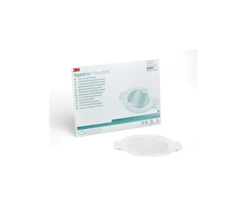 3m - 90803 - Dressing, Large Oval, Pad Size 3.4" X 4&frac14;", Overall Size 5.6" X 6&frac14;", 5/Bx, 6 Bx/Cs (Continental Us+hi Only)
