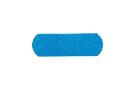 Dukal - American White Cross - 1631025 -  Metal Detectable Adhesive Strip  1 X 3 Inch Fabric Rectangle Blue Sterile