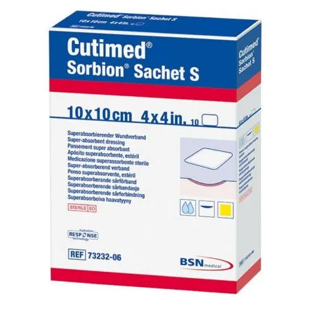BSN Medical - Cutimed Sorbion Sachet S - 7323206 -  Wound Dressing  4 X 4 Inch Square